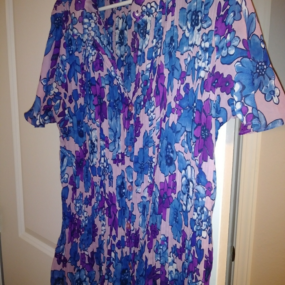Colorful blouse 1X